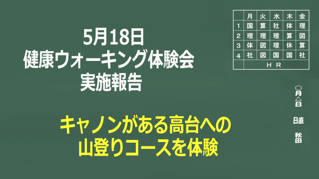 健康ウォーキング体験会実施のイメージ画像